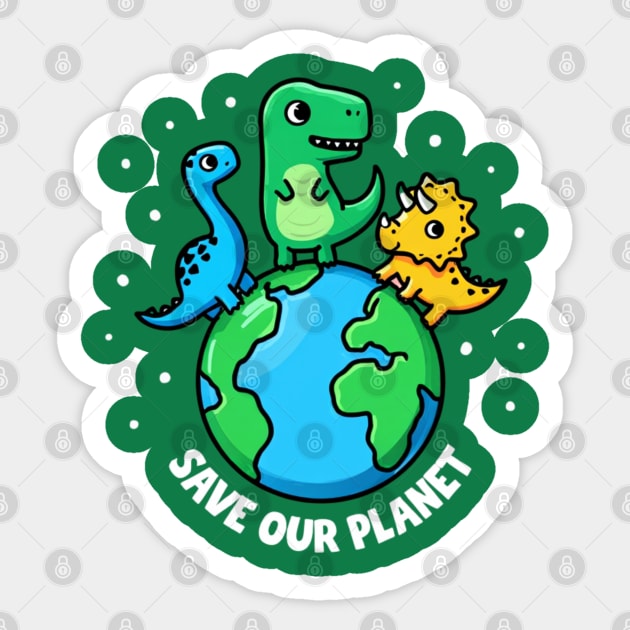 Save Our Planet Sticker by Creatifly Graphic Tees